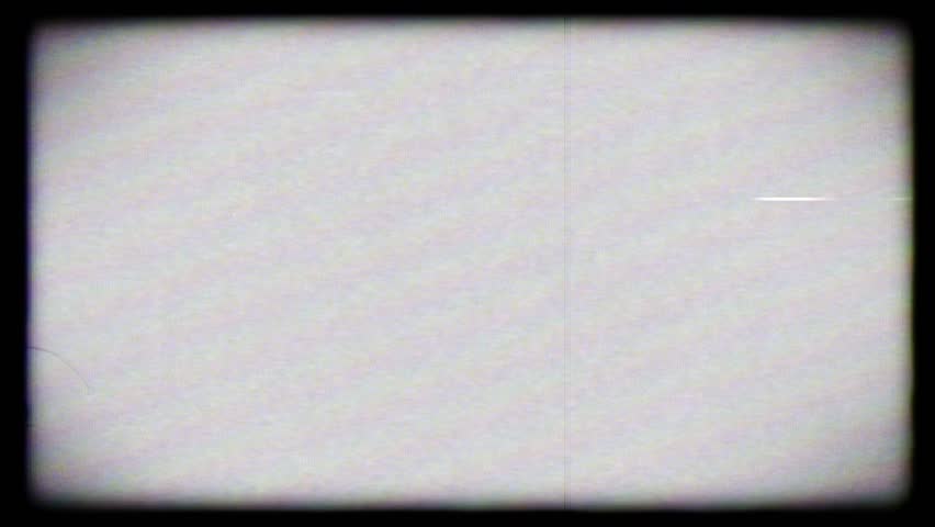 Old CRT TV Screen Noise VHS Interference, Retro Film Overlay, Video Effect.