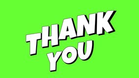 Thank You Animation with Green Screen Background  - Powered by Shutterstock - Get 15% off with code: PIKWIZARD15