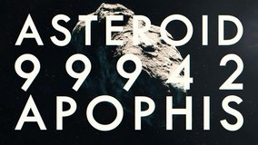 Asteroid 99942 Apophis Animation with Large Descriptive Text - Powered by Shutterstock - Get 15% off with code: PIKWIZARD15