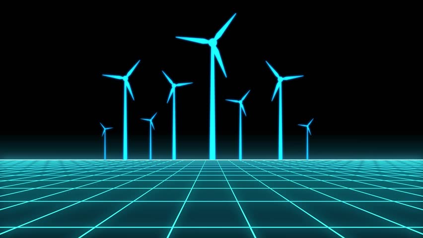 Wind turbines - background loop