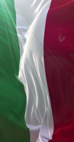 Flag of Hungary. 4K Vertical. Loop