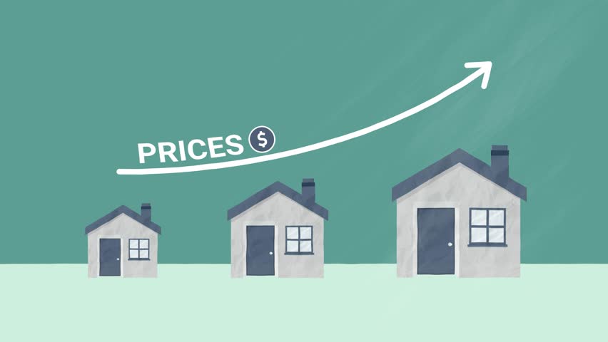Animation Showing Housing Prices Going Up