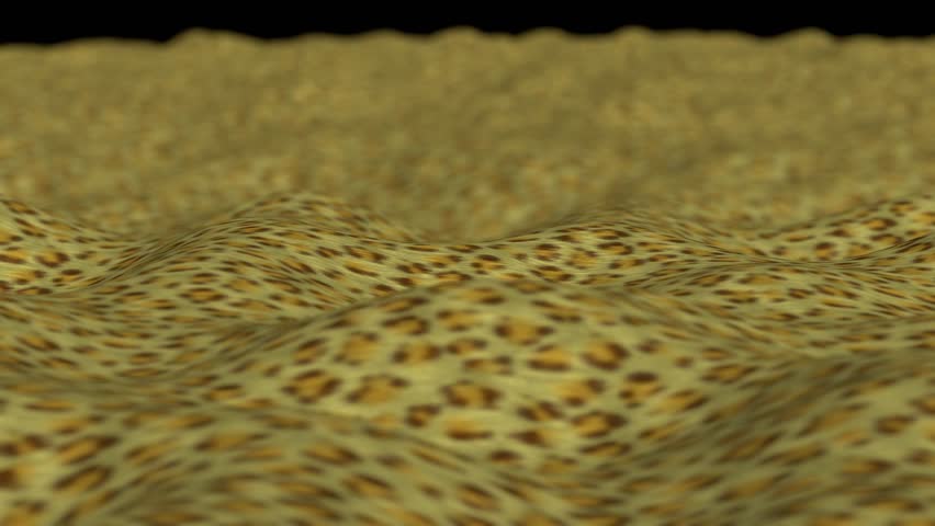 Mountains leopard fur skin texture DoF 4k. 3D Illustration