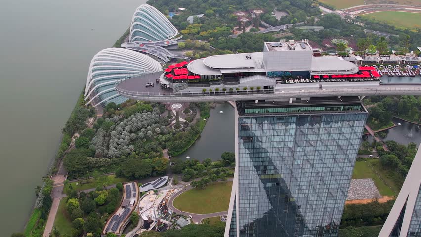 Marina bay Sands with Singapore downtown in Background