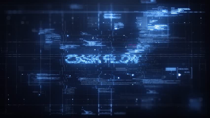 Cash Flow Word on Dynamic Technology Background