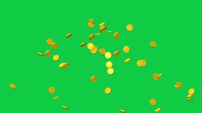 gold coin fountain animation, Perfect for game cinematics, casino effects, treasure chests, and financial success themes. This falling coin effect can be used as a VFX overlay - Powered by Shutterstock - Get 15% off with code: PIKWIZARD15