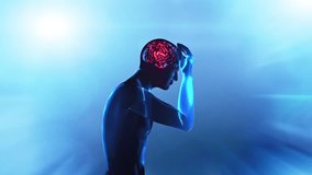 Impulses inside the brain the concept of headache and stroke render 3d  - Powered by Shutterstock - Get 15% off with code: PIKWIZARD15