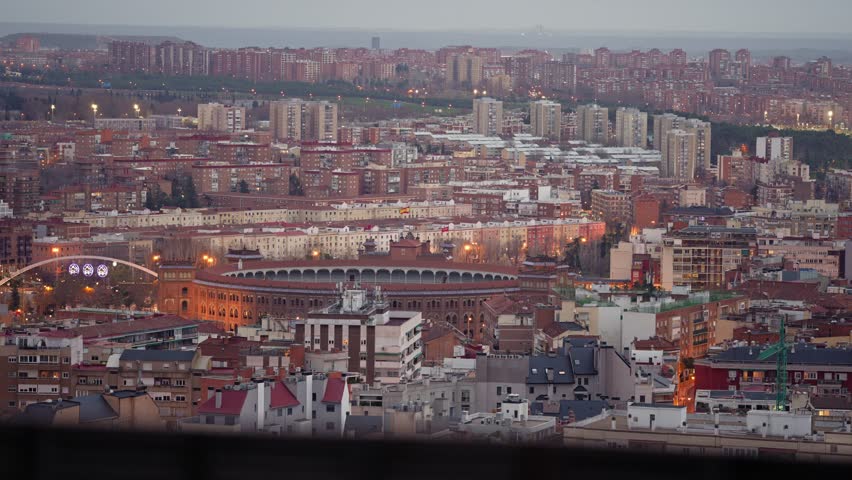 Madrid City Sights, Spainish Skylines. Plaza de Toros Las Ventas
