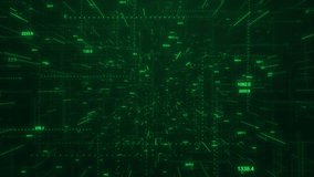 3D Big data Machine learning algorithms. Analysis Technology binary code network data flood modern digital Economy, financial, Futuristic data transfer, cloud computing, network, science engineering - Powered by Shutterstock - Get 15% off with code: PIKWIZARD15