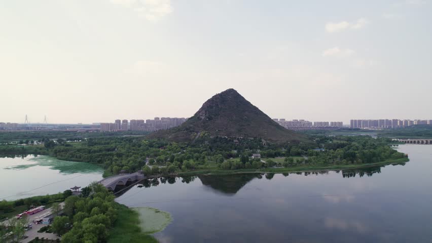 Big mountain in Jinan city, Shandong province of China
