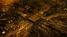 Abstract Artificial Intelligence on Atomic and Technology Background with Computer Systems Circuit Boards. Ai chipset on circuit board in futuristic concept suitable for future technology artwork - Powered by Shutterstock - Get 15% off with code: PIKWIZARD15