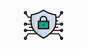 Cybersecurity animated icon. animated icon related technology. suitable for user interface, provide visual feedback and more. animation with transparent background - Powered by Shutterstock - Get 15% off with code: PIKWIZARD15