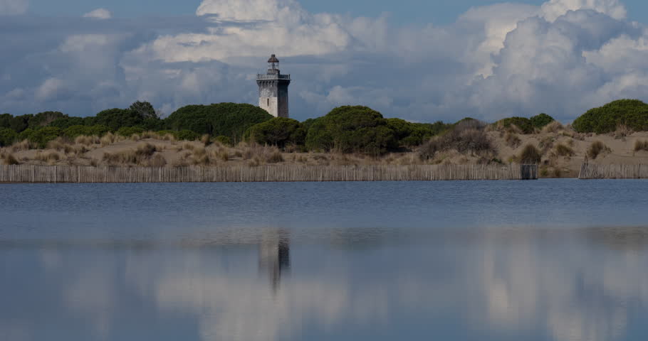 The Lighthouse at L'Espiguette beach, Le Grau Du Roi, Gard department, Occitania,France