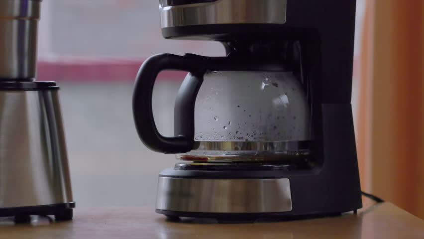 Delicious coffee made with a mechanical coffee maker