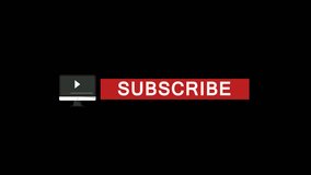 Subscribe button animation with screen play button - Powered by Shutterstock - Get 15% off with code: PIKWIZARD15