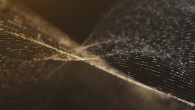 Abstract Golden Wave with Glowing Light Particles - Powered by Shutterstock - Get 15% off with code: PIKWIZARD15