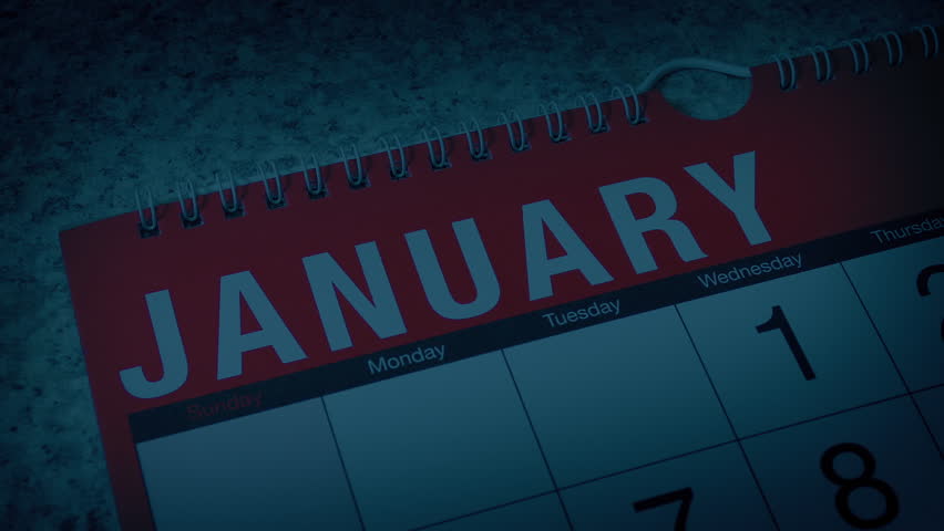 Calendar Pages Turning, Time Wasting Negative Concept