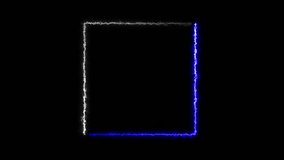 abstract glowing neon square border frame. Animated neon glowing frame background. Colorful laser show seamless loop 4 K border. - Powered by Shutterstock - Get 15% off with code: PIKWIZARD15