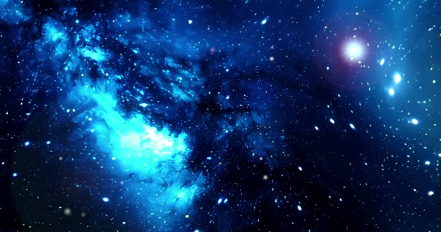 Stunning space view with stars and nebula, Space journey through star field and space nebulae into Proto-Planetary Systems in the Great Orion