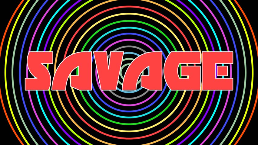 SAVAGE Text Animation with expanding and shrinking effect and ...