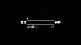New year 2024 to 2025 loading concept. Year change concept. Happy new year wish loading bar banner design.. - Powered by Shutterstock - Get 15% off with code: PIKWIZARD15