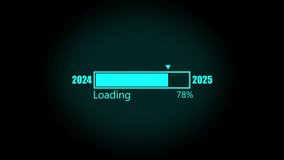 New year 2024 to 2025 loading concept. Year change concept. Happy new year wish loading bar banner design.. - Powered by Shutterstock - Get 15% off with code: PIKWIZARD15