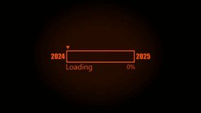 New year 2024 to 2025 loading concept. Year change concept. Happy new year wish loading bar banner design.. - Powered by Shutterstock - Get 15% off with code: PIKWIZARD15