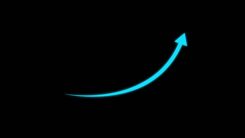 Rising arrow transparent channel. arrow rising transparent channel, business growth arrow and graph chart, Scroll arrows up drag button up.