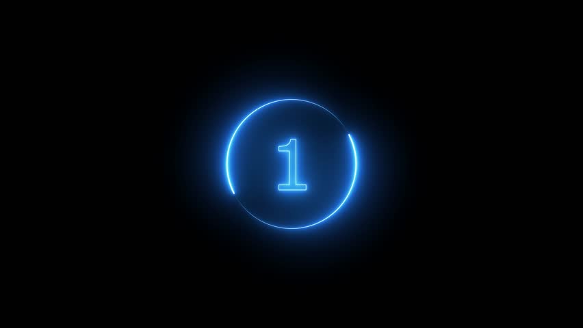 countdown 10 samoai 0 neon loading circle, animated rotating neon circle loading 4k. 10 Seconds Countdown Timer in Neon Style.