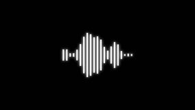 Abstract music waves oscillation. Futuristic sound wave visualization. wave form Audio. Isolated on transparent background. Digital interface element. Seamless loop . - Powered by Shutterstock - Get 15% off with code: PIKWIZARD15