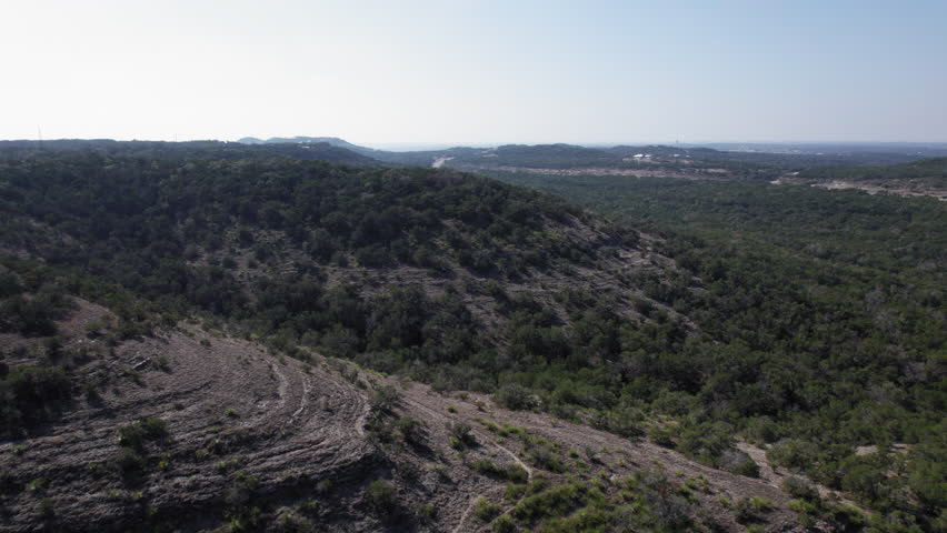 Texas Hill Country hills off of Devil's Backbone near Canyon Lake, Texas