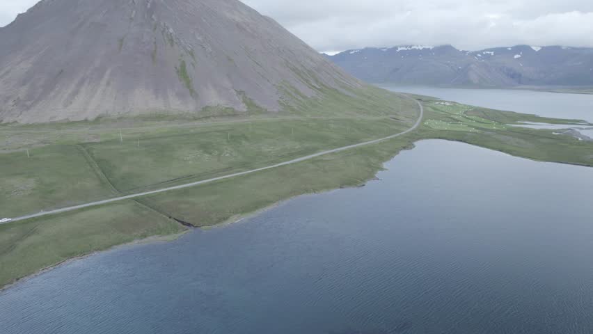 Mountainous Landscapes of Iceland. High Quality Video.