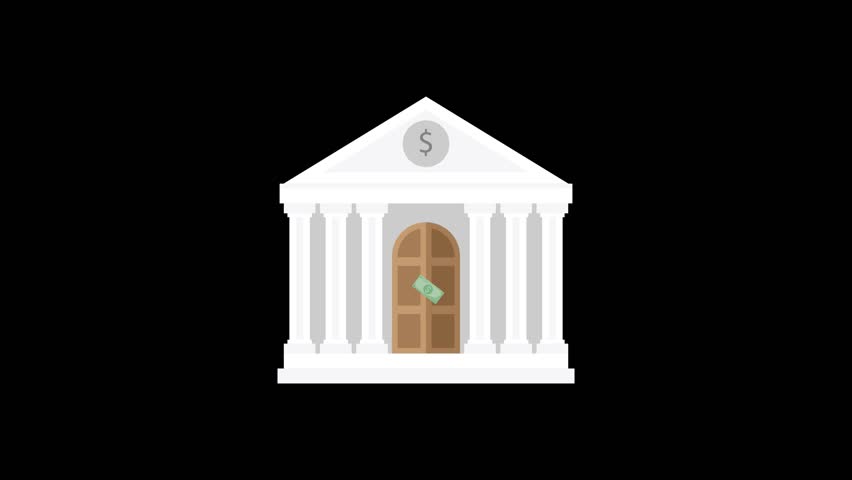 Send Money to Bank Animation