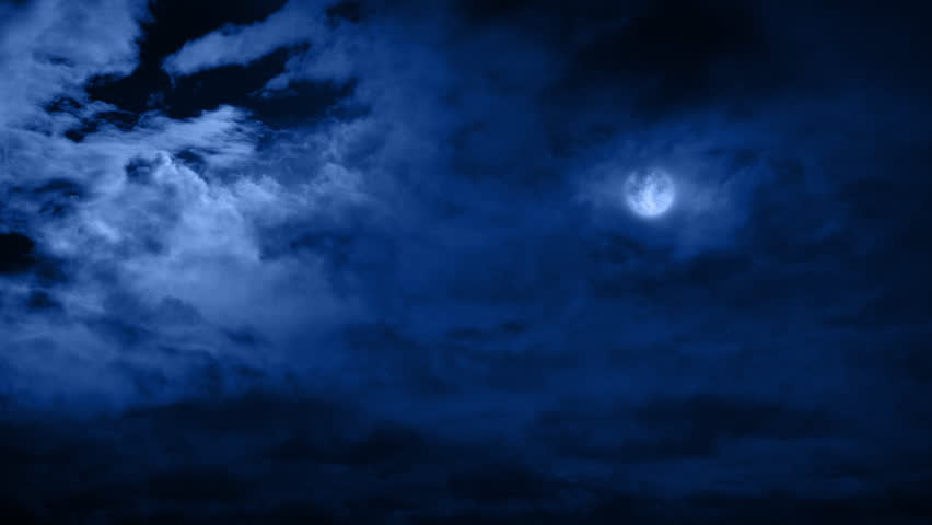 Sky With Lightning Strikes On Dramatic Stormy Night