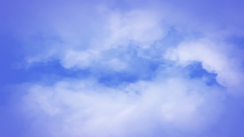 Free Falling Through the Clouds 4k Loop features a view of a blue sky falling down through moving clouds in a loop. 