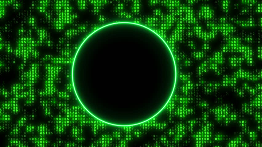 Glitter Circle Glowing Moving Motion Background.circle Shape Light Neon Green Particle Motion Background. Circle Nenon Line And Binary Computer Code Randomly Moved On The Screen Abstract Dj Circle Neo - Powered by Shutterstock - Get 15% off with code: PIKWIZARD15