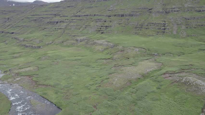 Mountainous Landscapes of Iceland. High Quality Video.