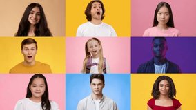 A vibrant collage showcases individuals of various backgrounds expressing the okay gesture. This diverse group captures positivity and connection against bright, colorful backgrounds. - Powered by Shutterstock - Get 15% off with code: PIKWIZARD15