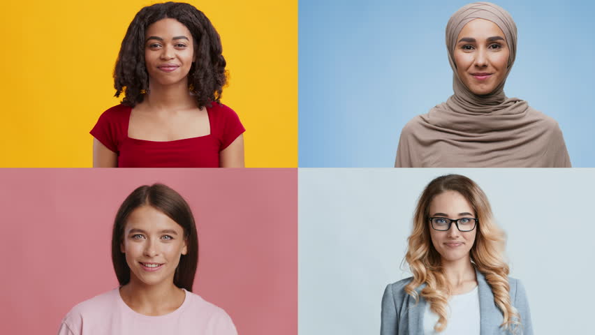 A collection of cheerful individuals from different backgrounds waving hello. Each person displays a warm smile, embodying the spirit of diversity and friendly greetings.