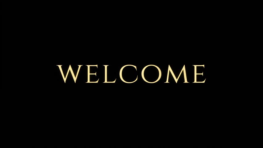 welcome video animation featuring smooth transitions and elegant text effects. perfect for welcome intros, business presentations, event openings, and social media branding.