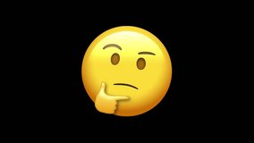 This thinking face emoji expresses contemplation and curiosity, perfect for enhancing communication in digital conversations and creative designs - Powered by Shutterstock - Get 15% off with code: PIKWIZARD15