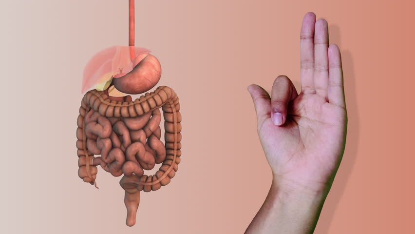 Hand Mudra for stomach or digestion