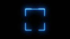 Electronic scan animation.Scan frame with Moving neon light. Human identification and security control concept. Biometric data identification process. - Powered by Shutterstock - Get 15% off with code: PIKWIZARD15