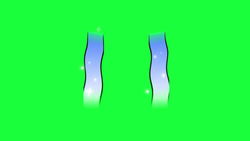 Cartoon, waterfall crying, Animated Tear Effects Compilation with stars glowing on transparent background .	