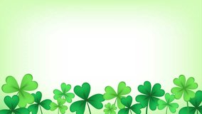 4K Shamrock background. Wind blowing on Clover plants. St. Patrick's day frame animation - Powered by Shutterstock - Get 15% off with code: PIKWIZARD15