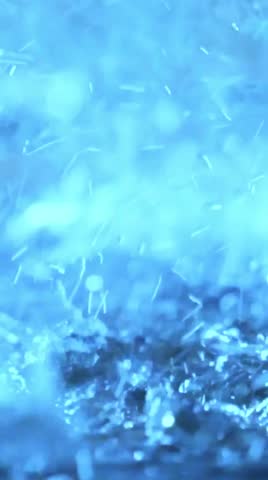View of heavy rain falling 