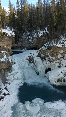 Lower Sunwapta Falls, Jasper National Park, Alberta, Canada