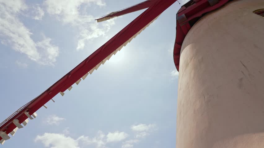 A view of Dybbøl Mølle, the iconic windmill at the historic site located in southern Denmark. The wind mill is famously linked to the 1864 Battle of Dybbøl, a significant event in Danish history.