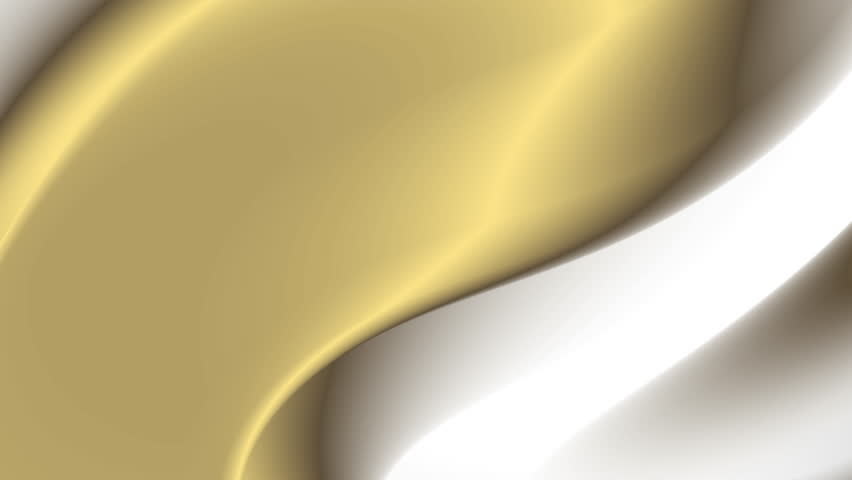 Luxury gold and white fluid waves flow elegantly in this abstract motion background. Perfect for premium branding, digital art, presentations, stylish aesthetics, and high-end visual projects