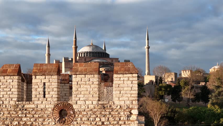 HAGIA SOPHIA AND WALLS DRONE FOOTAGE
